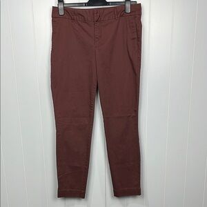 Kut from the Kluth Womens Pants Brown 10 Zip/Slide Fly Pockets Belt Loop Casual